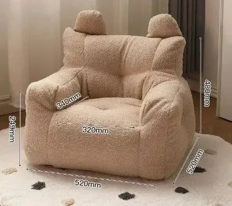 Прямой диван 52х52х48 см,коричневый