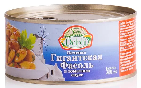 Delphi Фасоль печеная в томатном соусе, 280 г