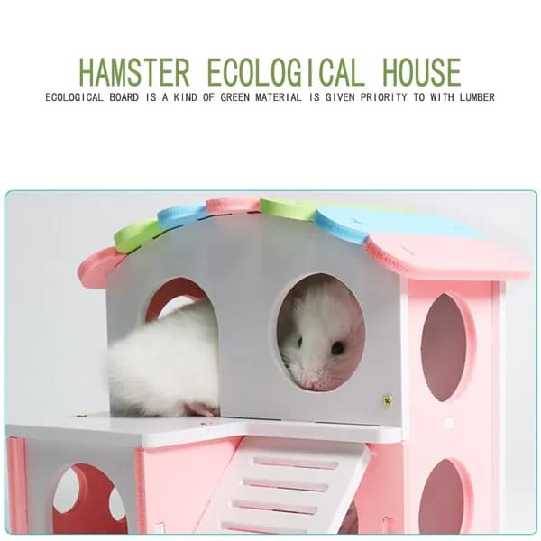 Домик для хомяков из экологичной древесно-стружечной плиты, 17 14 15,5 см