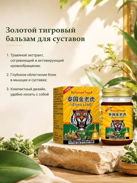 Массажный бальзам с растительными экстрактами для тела 55 г