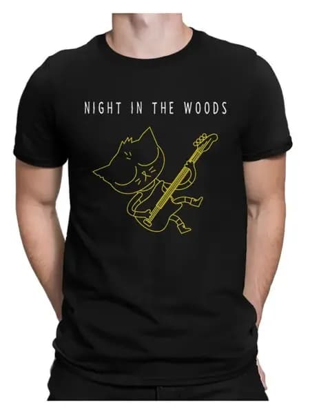 Футболка с принтом NIght In The Woods Мужская видеоигры
