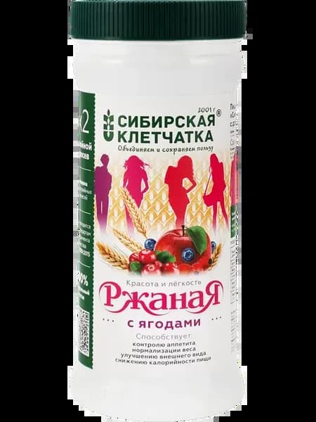 Клетчатка СИБИРСКАЯ КЛЕТЧАТКА Ржаная с ягодами 350г