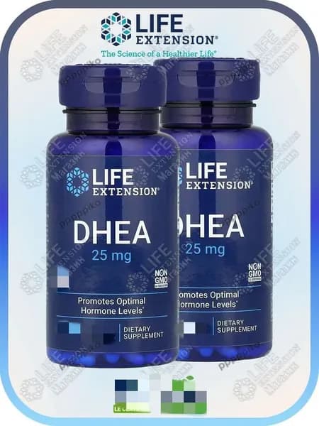 Life Extension, ДГЭА, 25 мг, 100 капсул 1 бутылки