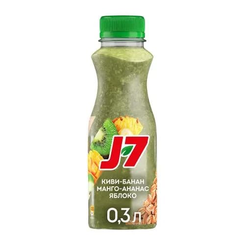 Смузи J7 Киви-ананас-яблоко-банан-манго 300мл