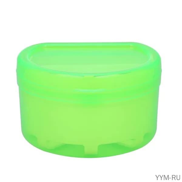 Контейнер для зубных протезов из медицинского полипропилена гигиеничное хранение, портативный футляр с корзинкой для полоскания, удобное дорожное решение, практичный подарок для пожилых