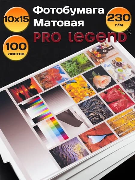 Фотобумага Pro Legend 10х15 матовая 230г/м 100л.