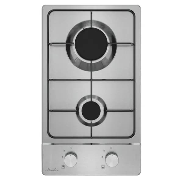 Варочная поверхность MONSHER, газ, High-Tech, 29 см, 2 конфорки MSG 39 Acier