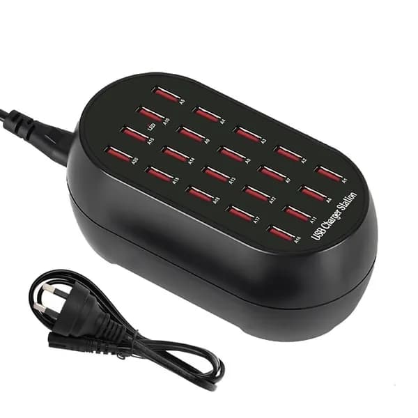 USB -зарядная станция, зарядная станция для настольной зарядки 10/20 для нескольких устройств, AU - 20 портов