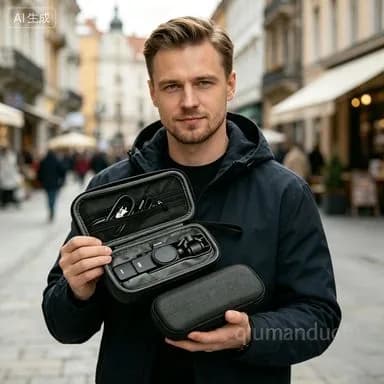 Водостойкий противоударный кейс для Osmo Pocket 3 и 4 черный защитный органайзер для портативного стабилизатора