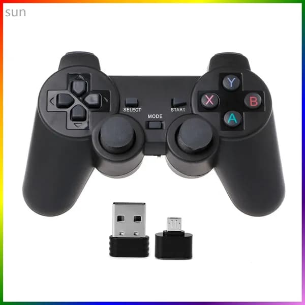 Беспроводной интеллектуальный игровой контроллер 2.4G game controller 706W с микроинтерфейсом
