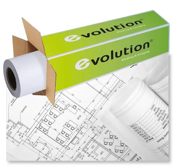 Бумага рулонная EVOLUTION Premium EXTRA, 80 г/м2, 0.610х50м, 2150105
