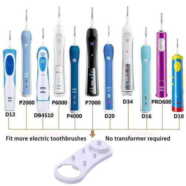 Зарядная станция для электрических зубных щёток Braun Oral-B с держателем для насадок