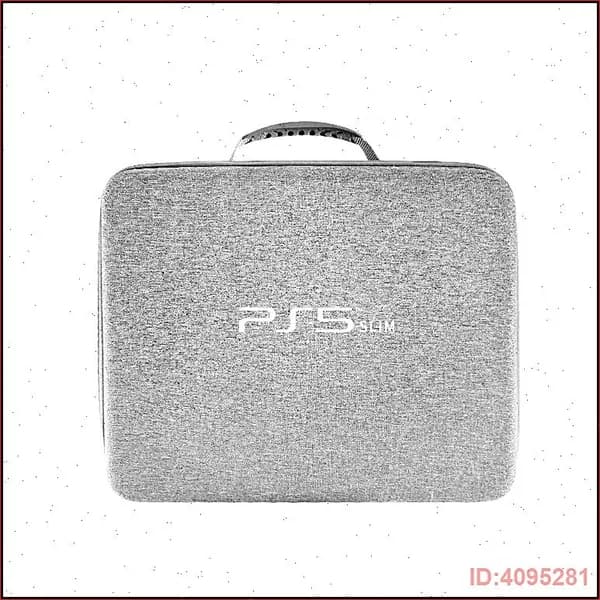 Сумка чехол для игровой приставки PS5 Slim, серый кейс
