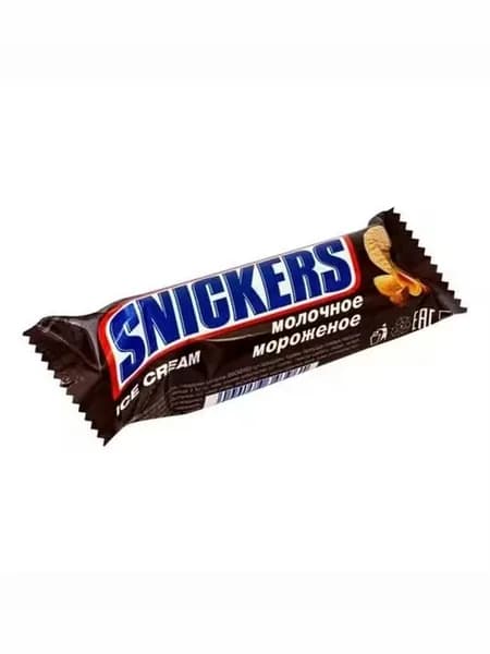 Мороженое молочное Snickers в шоколадной глазури 45,6 г