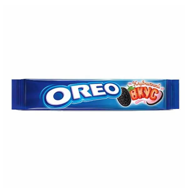 Печенье Oreo сдобное шоколадное с клубничной начинкой 95 г