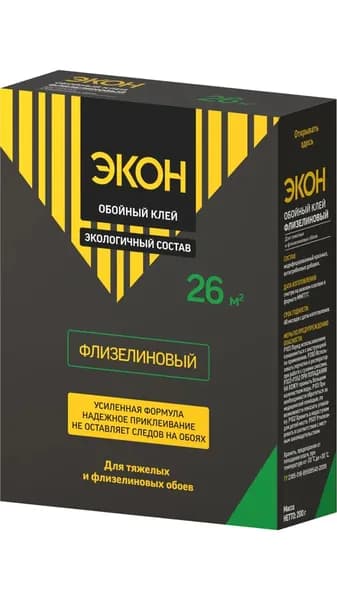 Клей Момент Экон для обоев тяжелых и флизелиновых, 200 грамм
