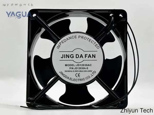 новый JING DA FAN JD12038AC 12CM 220V вентилятор 12038 осевой вентилятор охлаждения