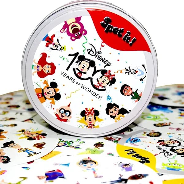Настольная игра Доббль/ Дубль Spot it! Disney- отличное развлечение для всей семьи и забавный подарок на Рождество!