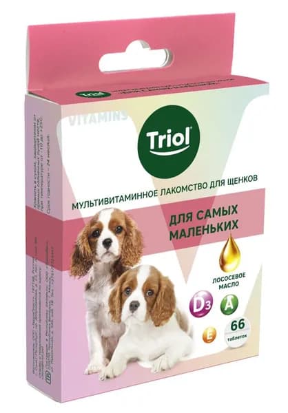 Triol лакомство для щенков "Для самых маленьких", 33г/66таб