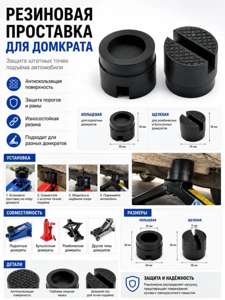 Аксессуары для домкрата - Чехол, нагрузка до 1.4 т