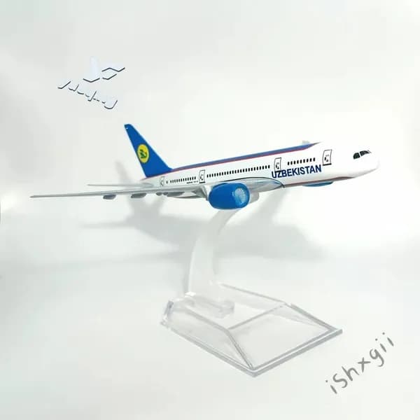 Металлическая модель самолета Uzbekistan Airwaysca