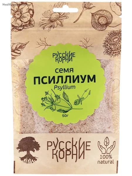 Псиллиум Шелуха семени подорожника Русские корни 50 гUU