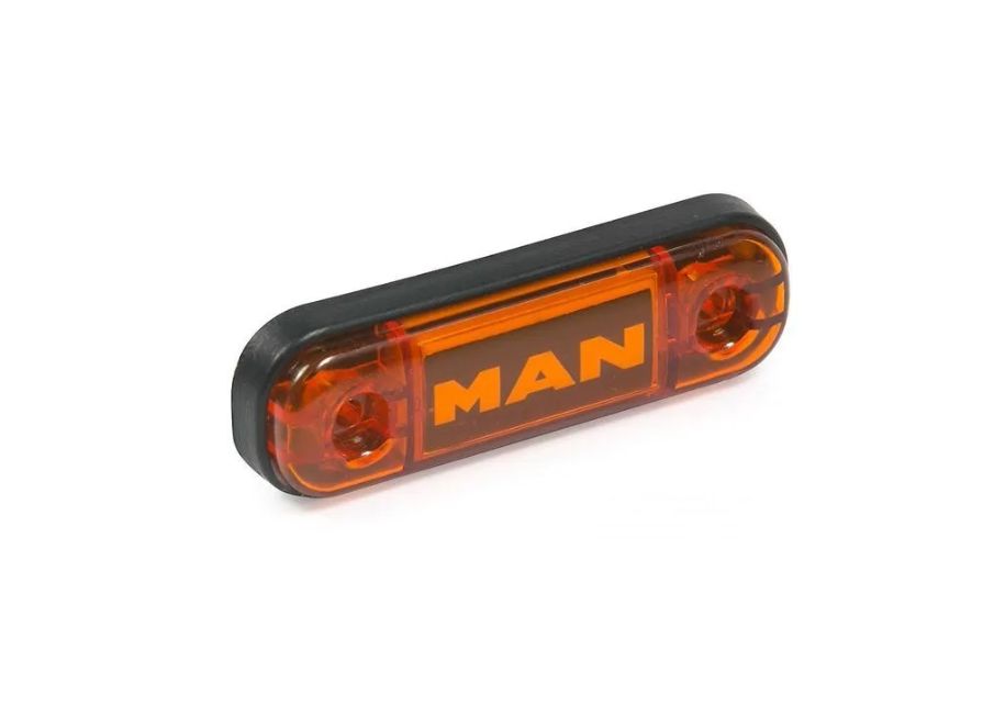 Фонарь контурный универсальный 160 жёлтый led 24в man арт.160-00-led- man