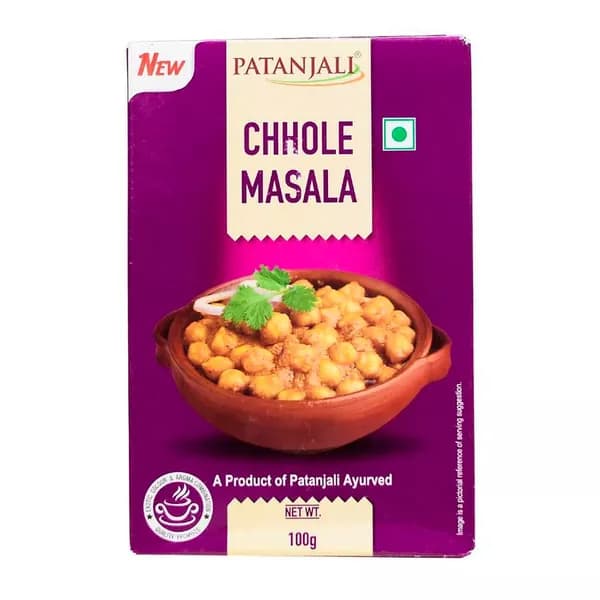 Приправа для нута, для бобовых Чоле Масала, Индия, Patanjali Патанджали, 100г