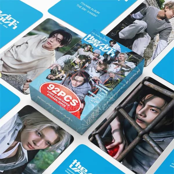 KPOP ENHYPEN новый альбом THE SIN VANISH 60 фотокарт и 32 мини-наклейки
