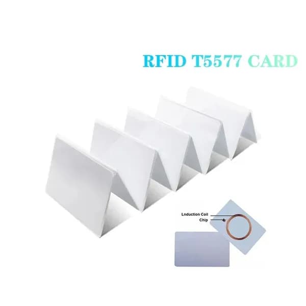Карта доступа тонкая T5577 ISO CARD (5 шт), перезаписываемая карта-заготовка. Частота 125 кГц. Для копирования Em-marine (болванка-пустышка).
