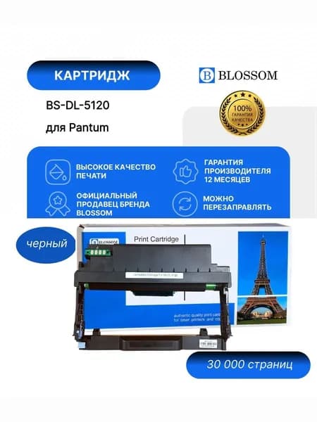 Драм-картридж Blossom BS-DL-5120 для Pantum BP5100DN/DW/ADW/AND, black, 30000 стр.
