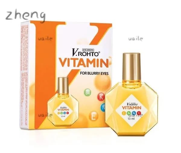 Витаминизированные капли для чувствительных глаз V.ROHTO VITAMIN , EYE DROPS, FOR BLURRY EYES , 13мл, Вьетнам