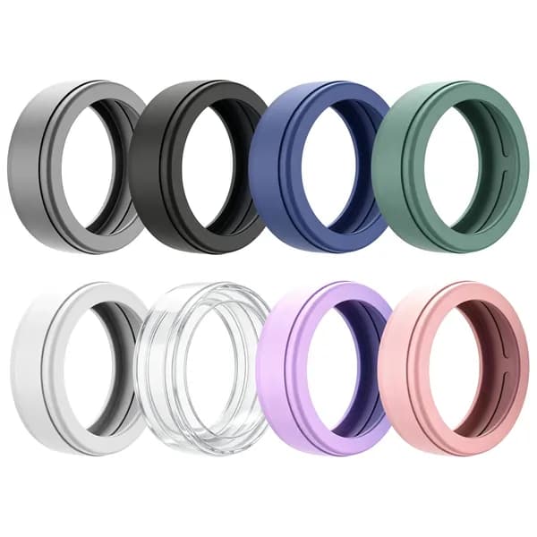 Силиконовые чехлы для Oura Ring 5 (размер M, 10 13), прозрачные и цветные, 8 шт.