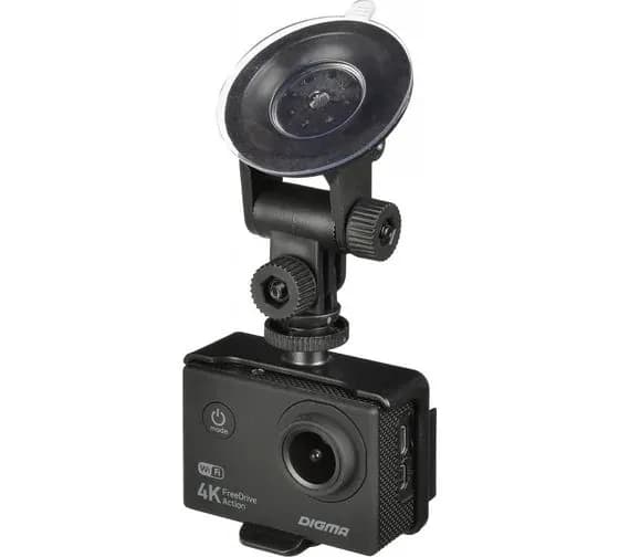 Видеорегистратор автомобильный Digma FreeDrive Action 4K WiFi черный 8Mpix 2160x3840 2160p 150гр. (FDAC4W)