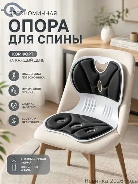 Ортопедический стул, Ткань, черное
