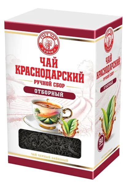 Краснодарский чай Ручной сбор 90г черный Отборный