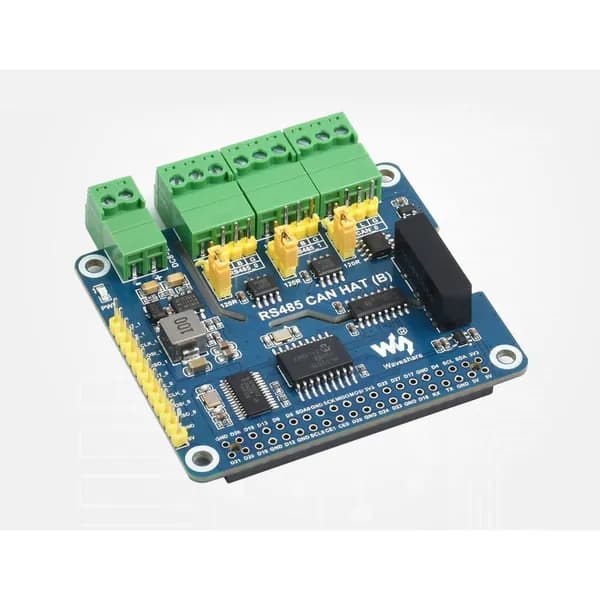 Изолированная плата расширения RS485 CAN HAT (B) для Raspberry Pi