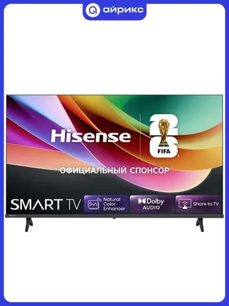 Hisense Телевизор 40A4S 40″ Full HD, черный