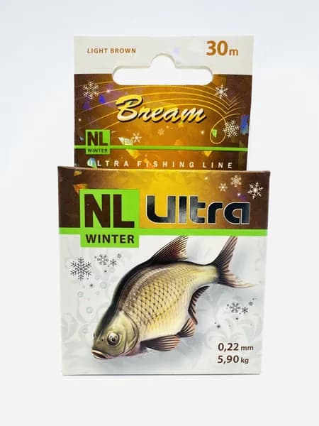 Леска зимняя AQUA NL ULTRA BREAM 30m 0.22mm (лещ)