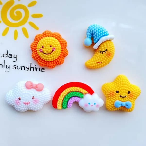 10pcs Подсолнухи из смолы / Луна / DIY Ювелирные украшения аксессуары