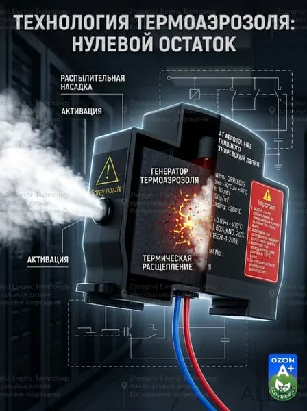 Компактный огнетушитель аэрозольный для авто, квартиры и гаража, мгновенная защита, не требует обслуживания