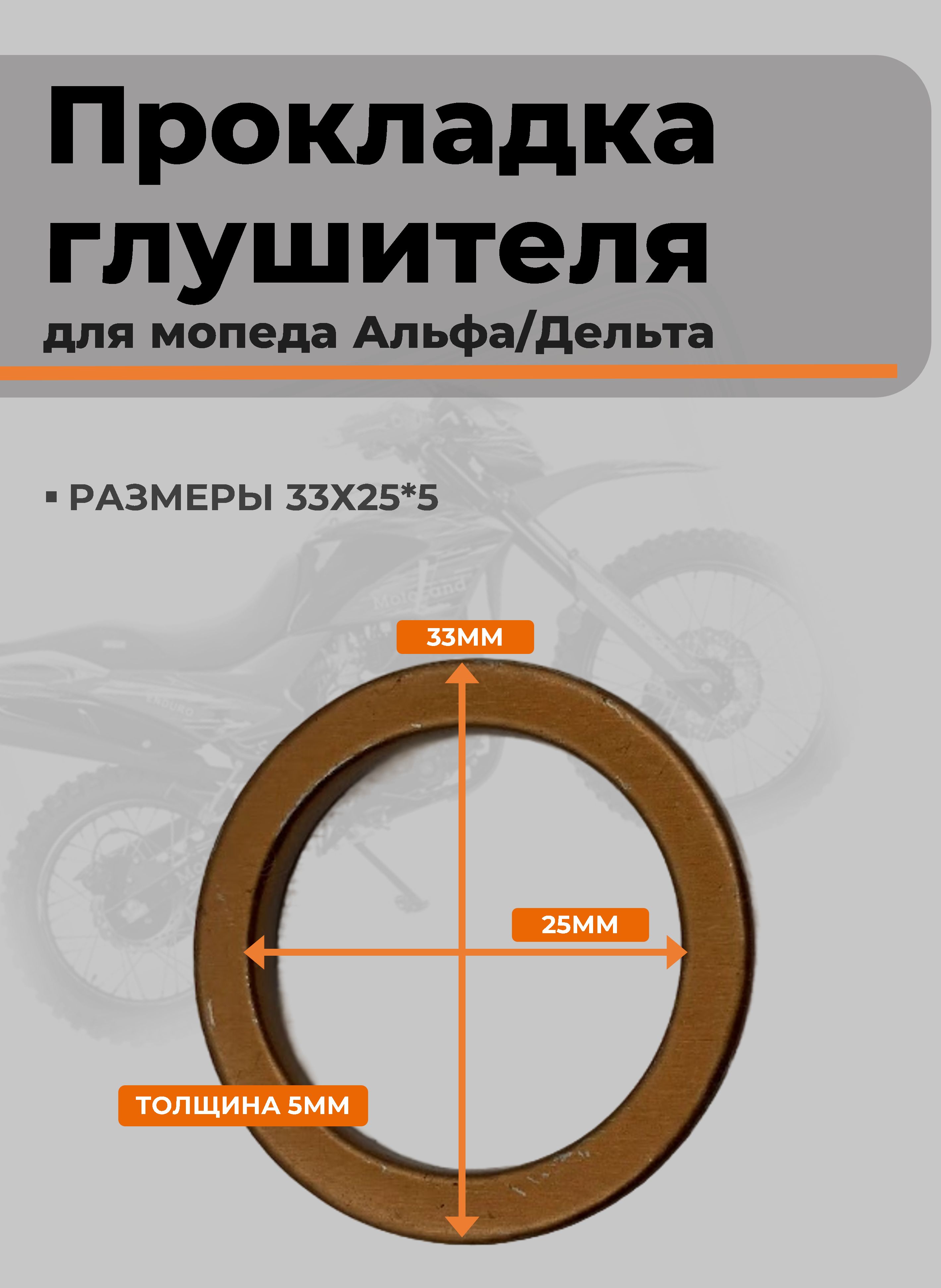 Прокладка глушителя 139FMB,147FMH,152FMH 50-110см3