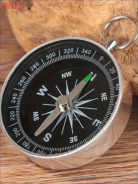Компас, карманный, алюминиевый, для ключей и outdoor, 1 шт