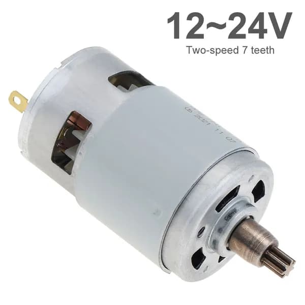 7 зубцов 775 DC мотор 7500-15000RPM 80W 12-24V для электрического гаечного ключа / дрели