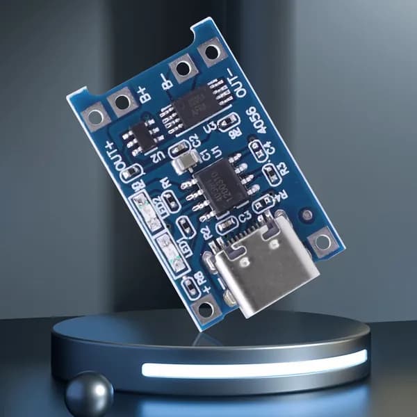Модуль зарядки TP4056 для Li-ion, USB-C, 1 А, 10 шт.