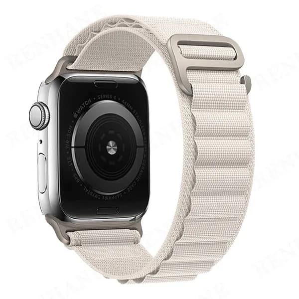Тканевый ремешок для смарт-часов Apple Watch Series 1-10 и SE 38mm , 40mm , 41mm / Нейлоновый браслет Альпийская петля ремень для умных часов Эпл Вотч