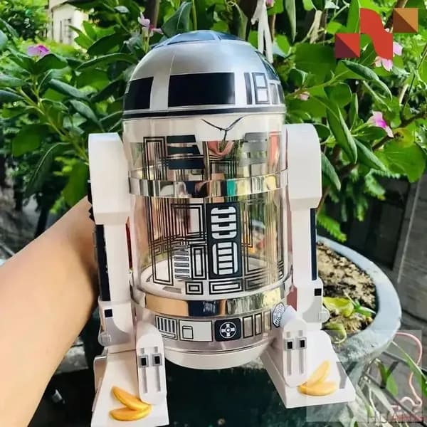 Бытовая мини-кофеварка ручной варки, Робот Star Wars R2-D2, кофейник-пресс для мокко