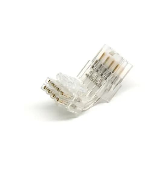 ATX адаптер CPU 8pin угол 90 градусов прозрачный тип Б