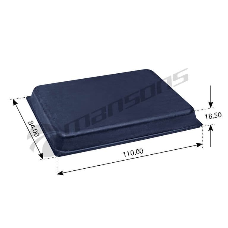 Подушка рессоры man e2000, f2000, f90 (80х105х13) mansons