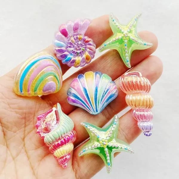 10pcs смола Милые морские раковины / Sea Star DIY Ювелирные аксессуары